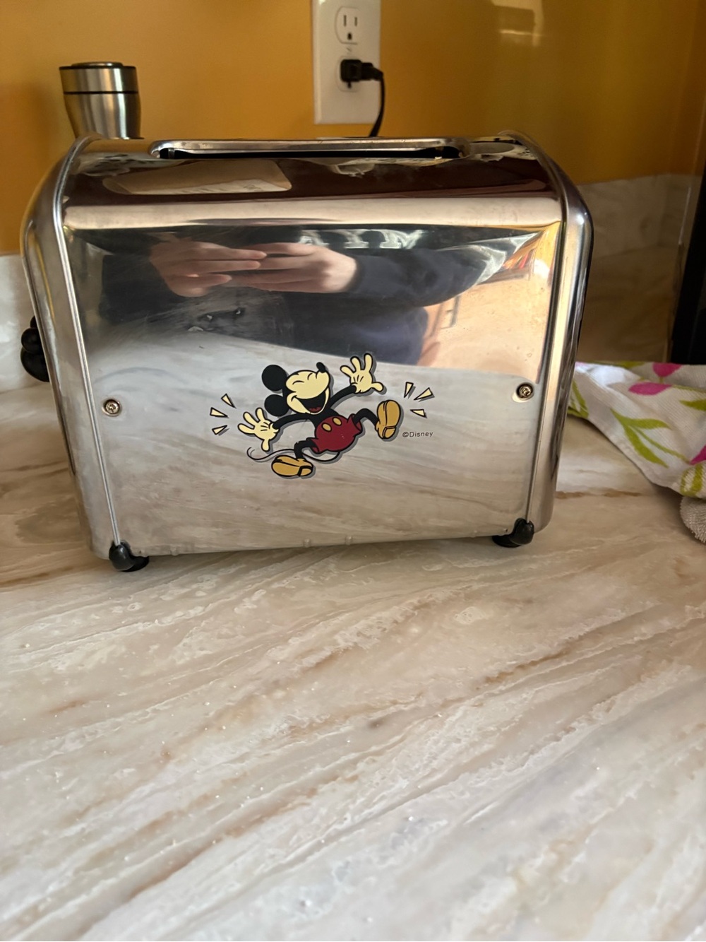 Mickey Mouse 'Mornin'' Chrome Toaster vintage - Picture 5 of 9